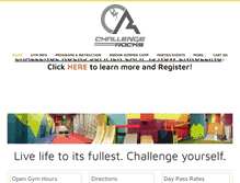 Tablet Screenshot of challengerocks.com